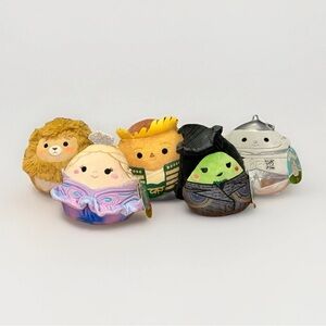 2025 WICKED Squishmallows Complete Set Of 5.5" GLINDA/ELPHABA/TIN/LION/SCARE